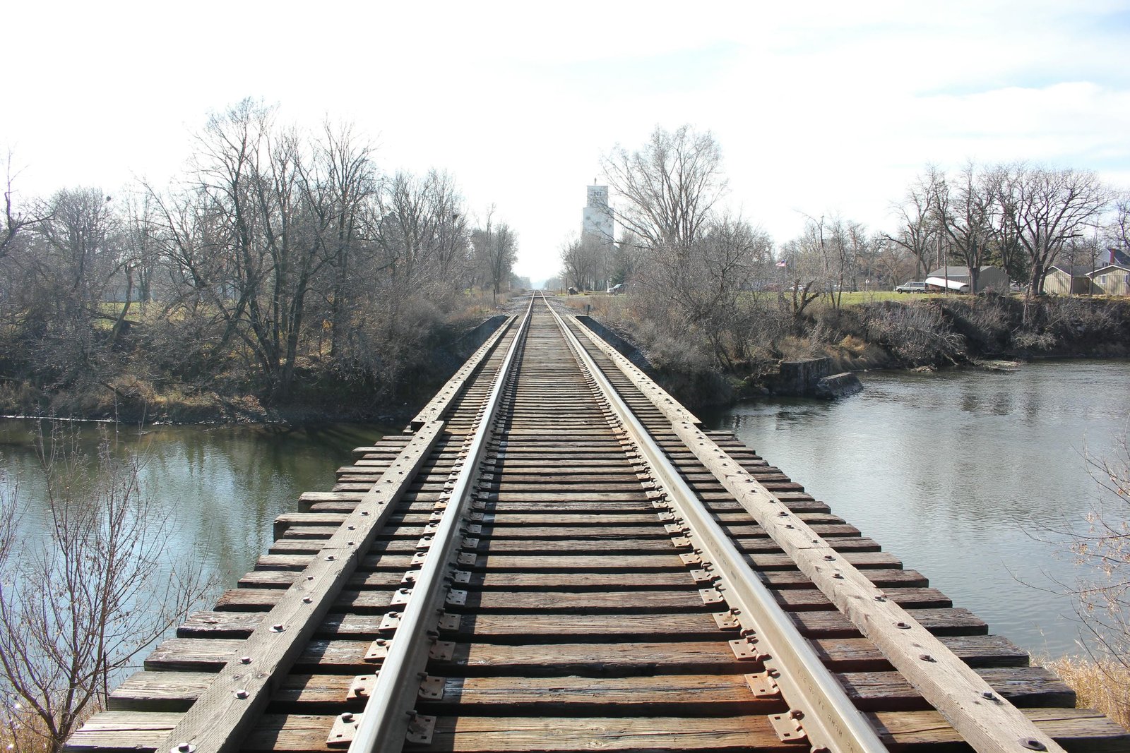 Looking south